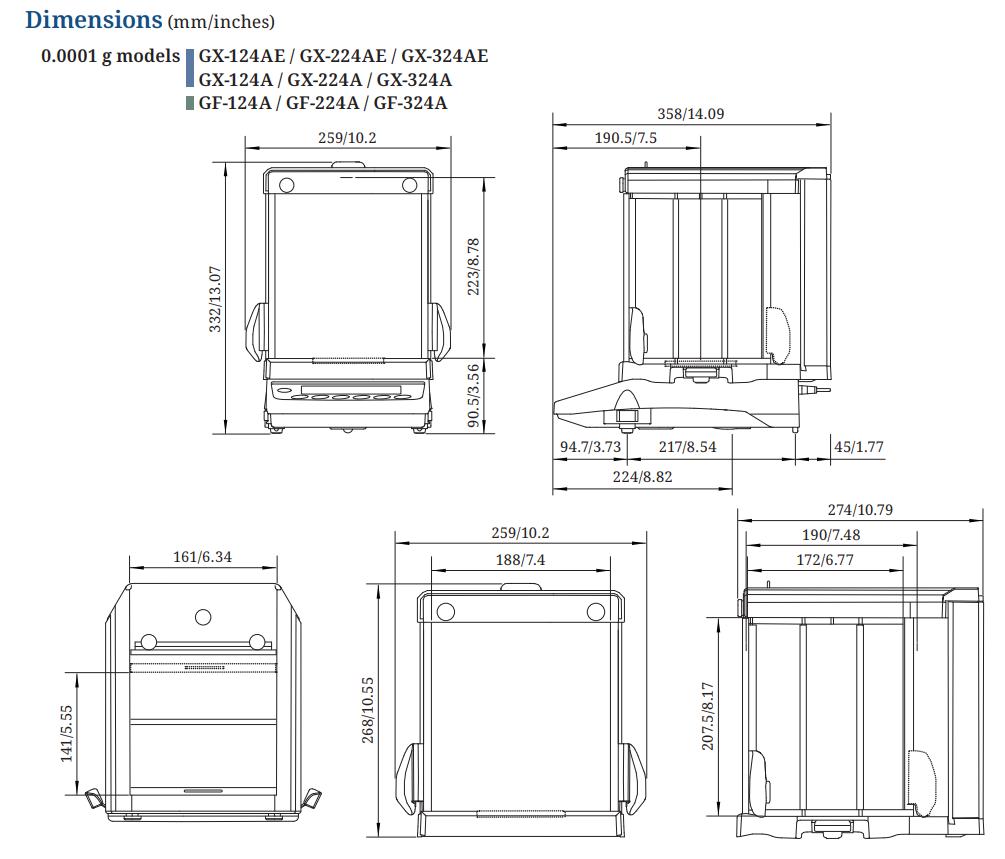 Cân phân tích GX-124AE AND 1