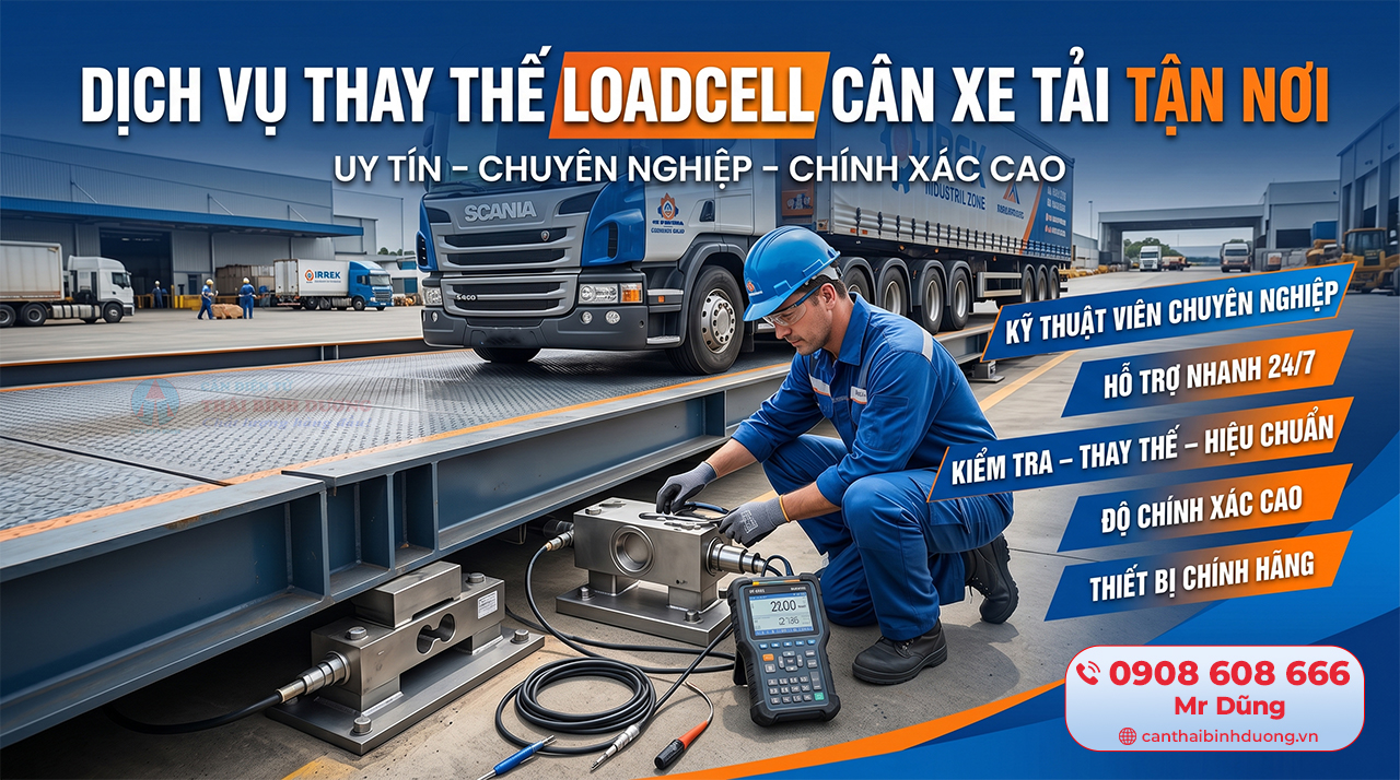 Dịch Vụ Thay Thế Loadcell Cân Xe Tải Tận Nơi Uy Tín