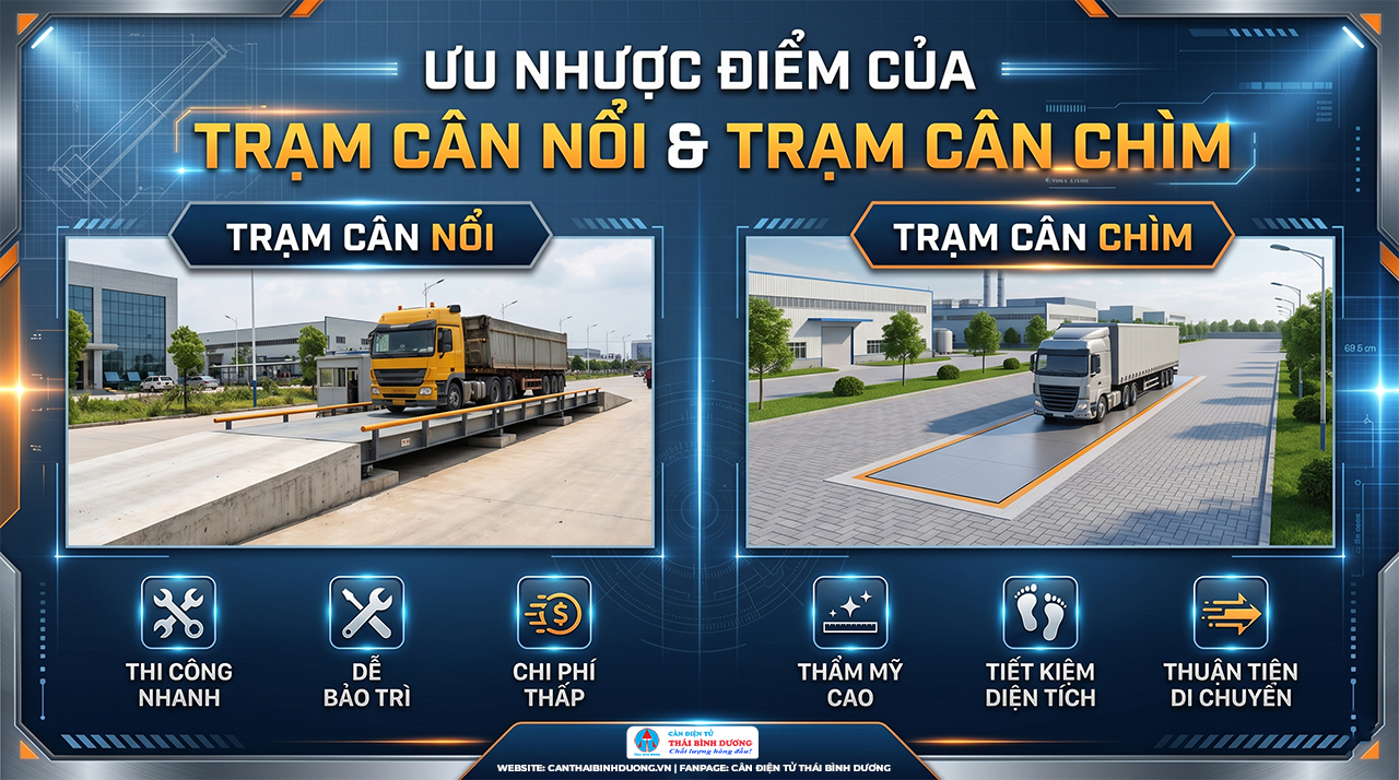 Ưu Nhược Điểm Của Trạm Cân Nổi Và Trạm Cân Chìm
