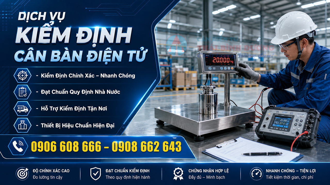 Dịch Vụ Kiểm Định Cân Bàn Điện Tử