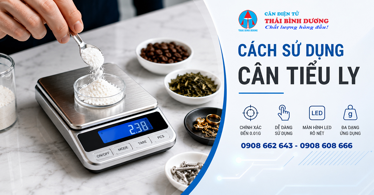 Cách sử dụng cân tiểu ly