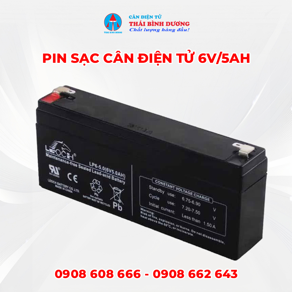 PIn cân điện tử 6v 10ah 3