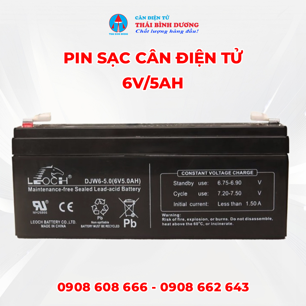 Pin Cân Điện Tử 6V/5AH
