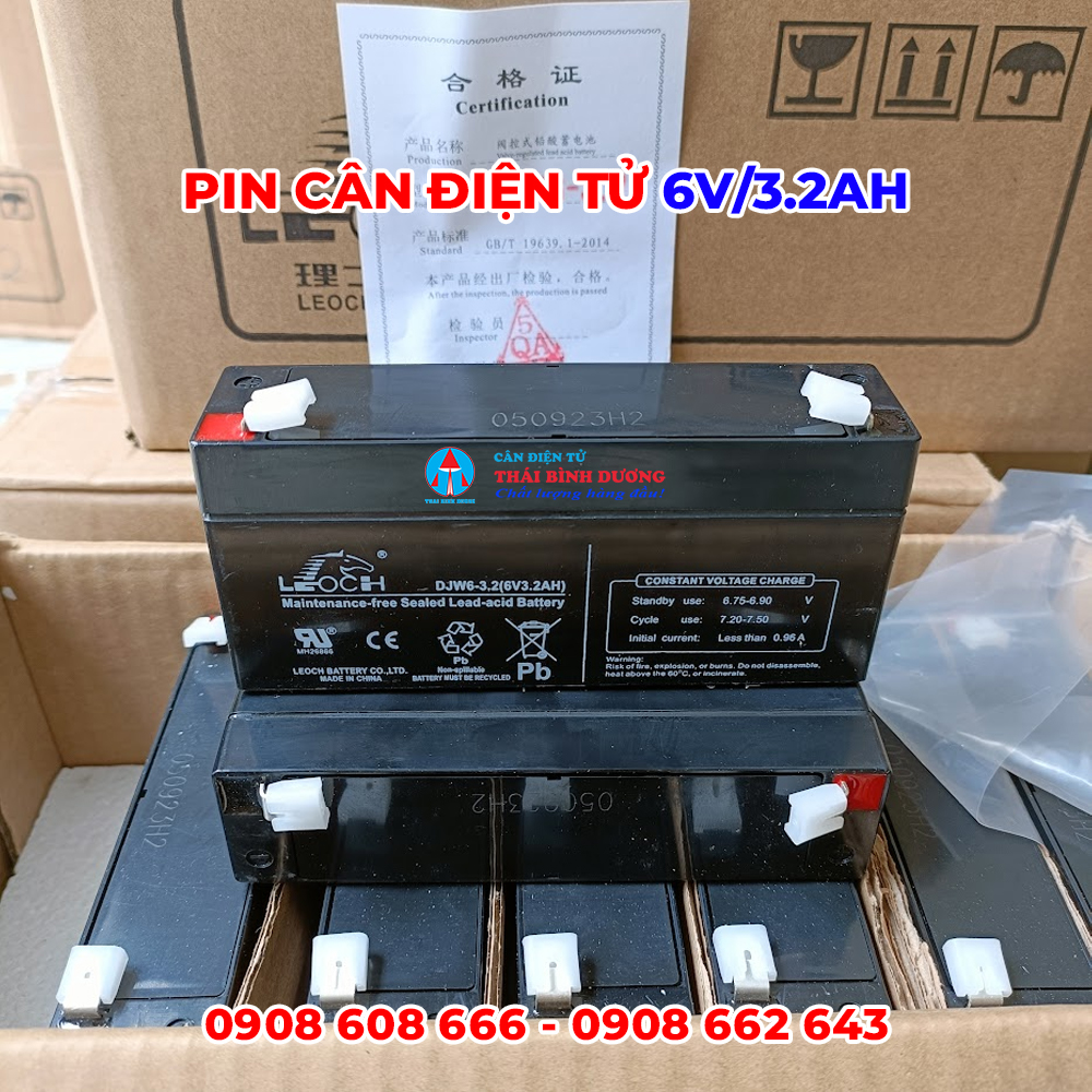 pin cân điện tử 6v 3.2ah
