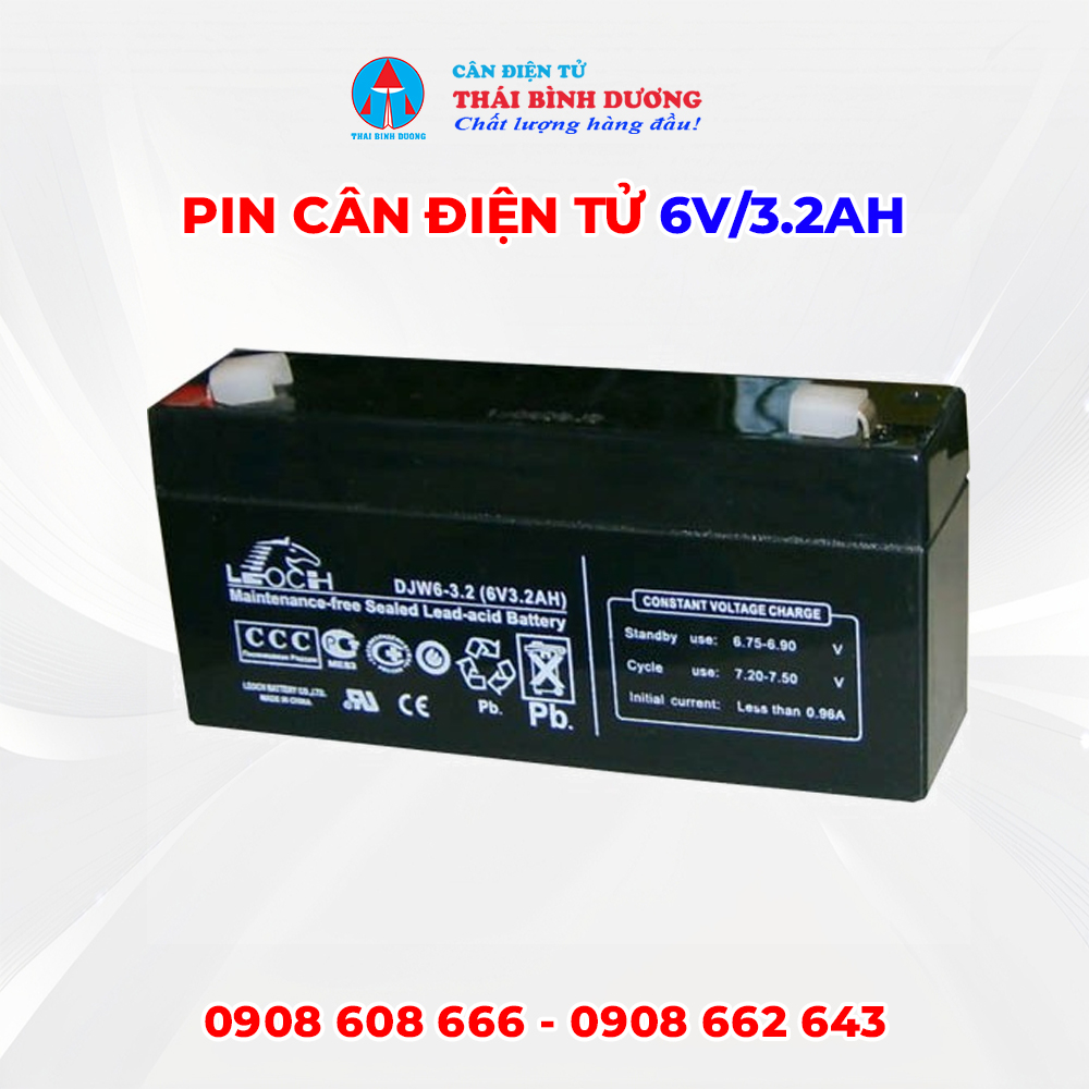 pin cân điện tử 6v 3.2ah