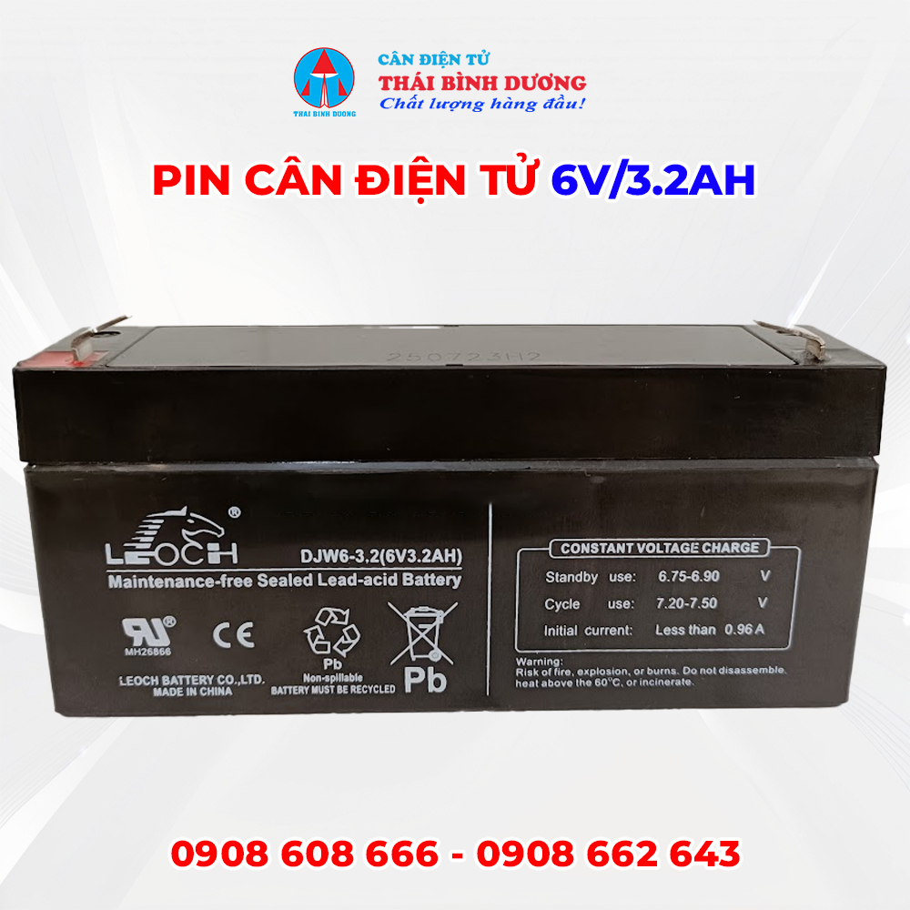 Pin Cân Điện Tử 6V/3.2AH