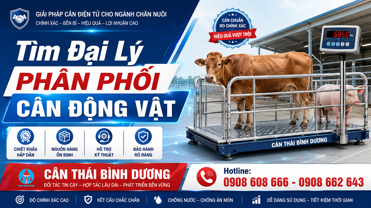 Đại lý phân phối cân động vật