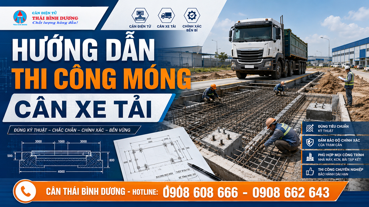 Hướng Dẫn Thi Công Móng Cân Xe Tải Đúng Kỹ Thuật