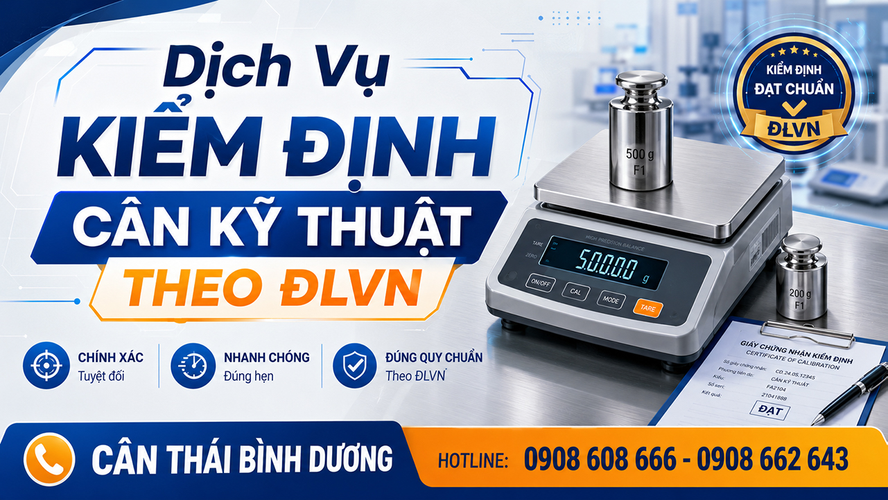 Dịch Vụ Kiểm Định Cân Kỹ Thuật Theo ĐLVN