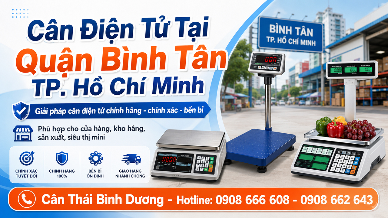 Cân điện tử bình tân