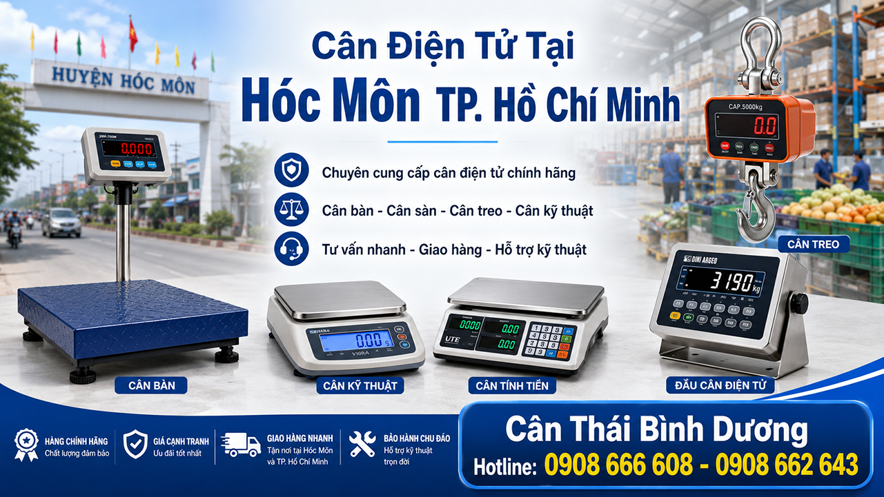 Cân Điện Tử Tại Hóc Môn TP. Hồ Chí Minh