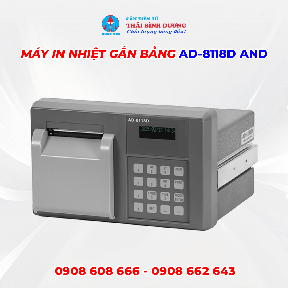 Máy In Nhiệt Gắn Bảng AD-8118D AND