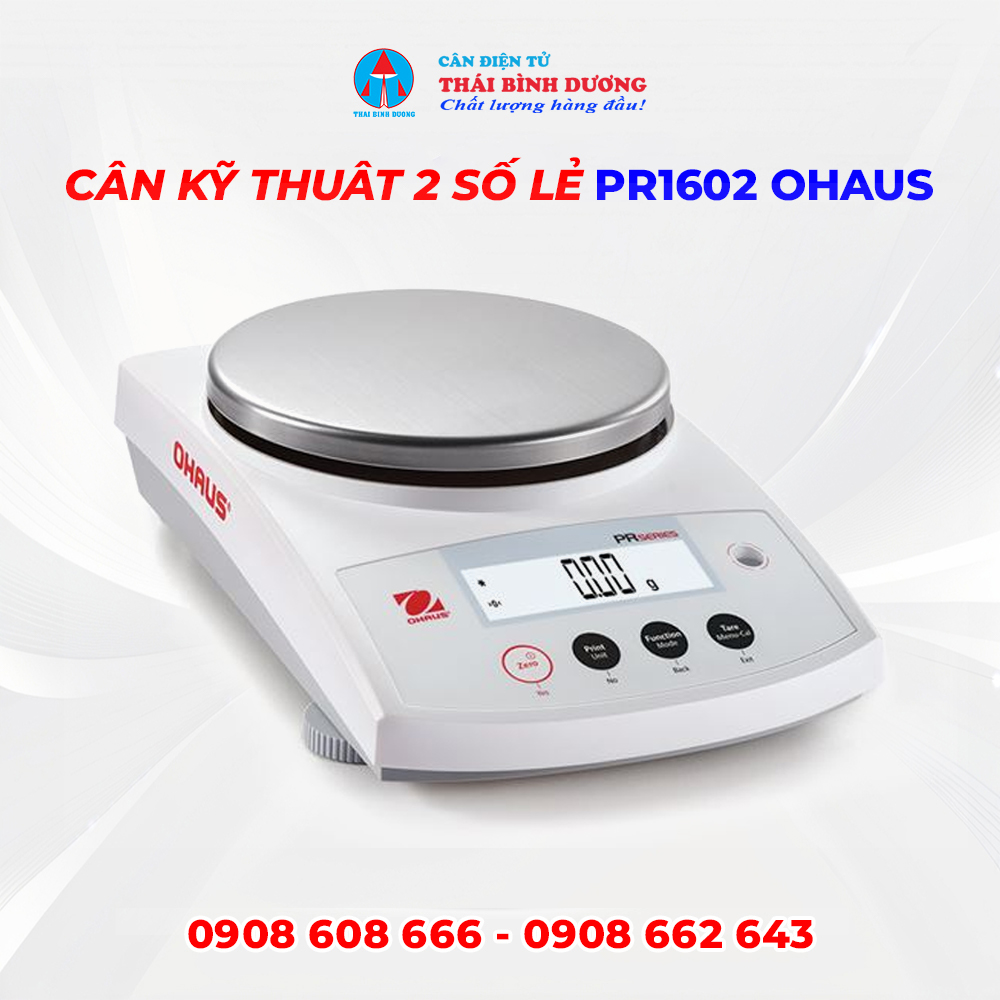 Cân Kỹ Thuật 2 Số Lẻ PR1602 Ohaus