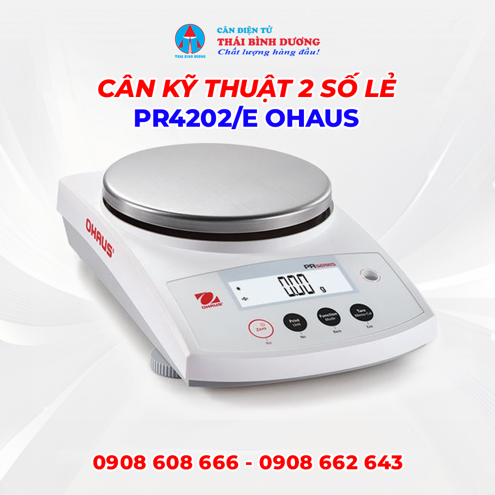 Cân Kỹ Thuật 2 Số Lẻ PR4202/E Ohaus