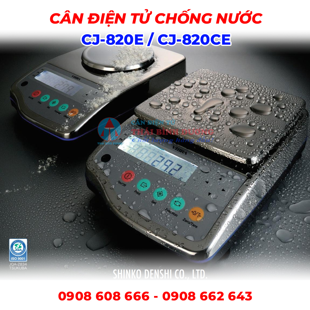 Cân Điện Tử Chống Nước CJ-820E/CJ-820CE Vibra