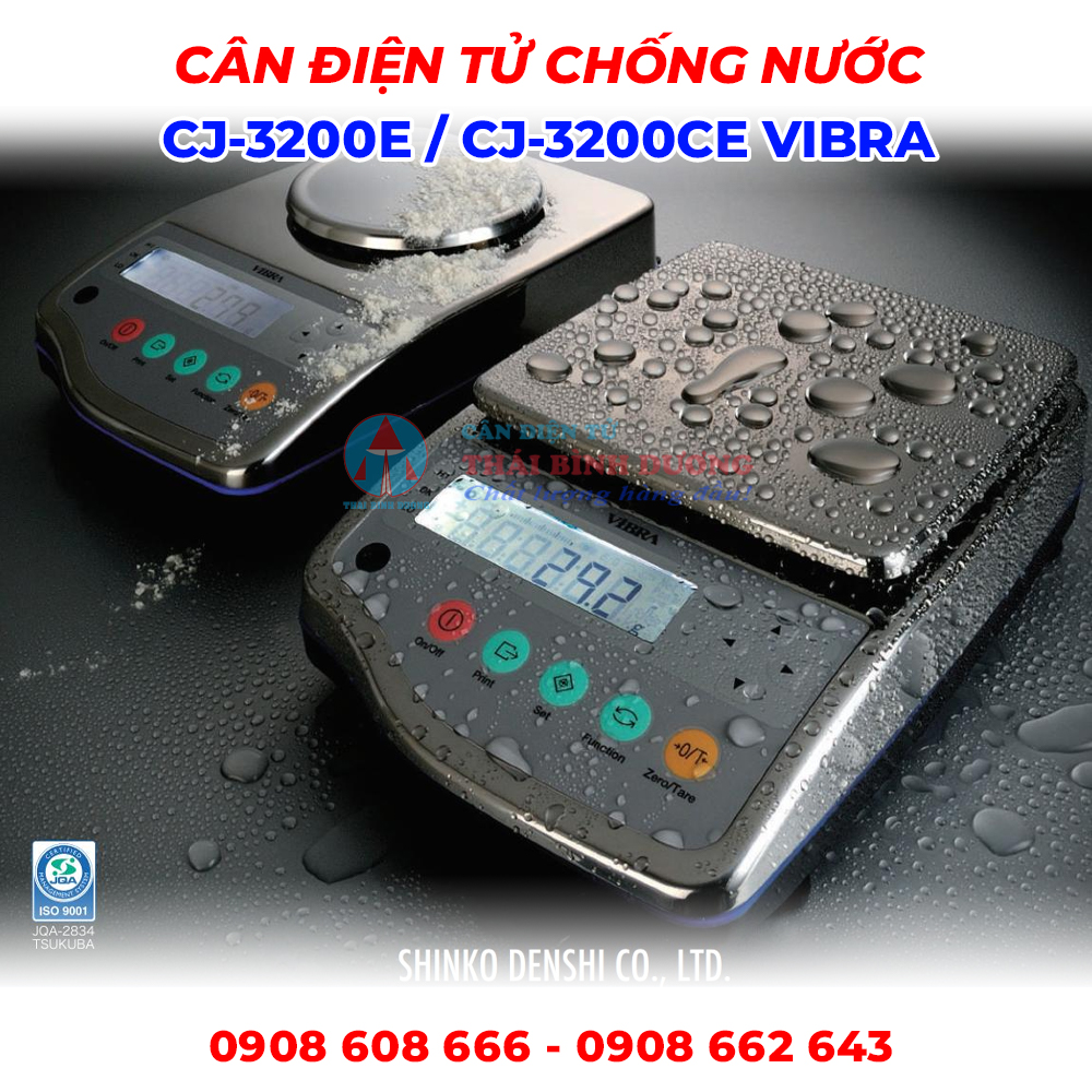 Cân Điện Tử Chống Nước CJ-3200E/CJ-3200CE Vibra