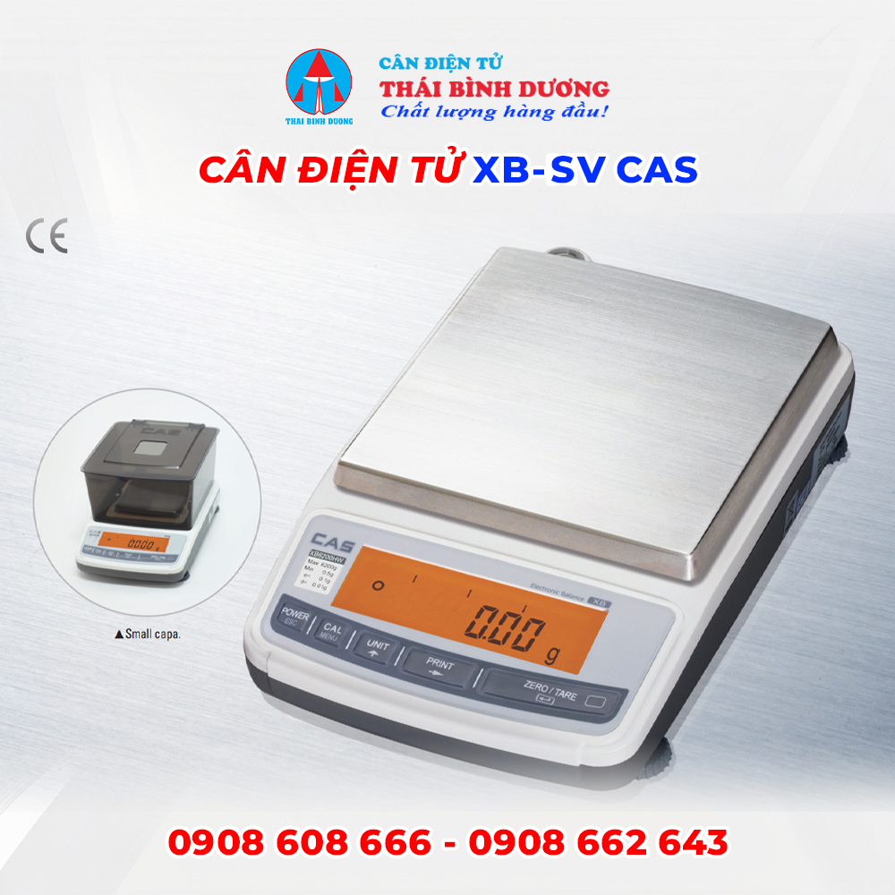 Cân Điện Tử XB-SV CAS – 820g x 0,1g / 8200g x 1g