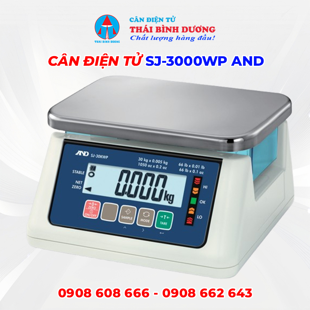 Cân Điện Tử SJ-3000WP AND