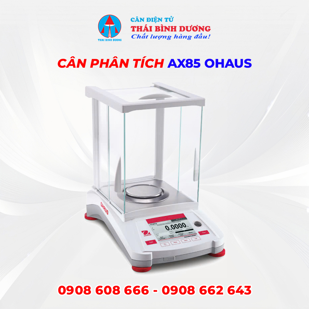Cân Phân Tích 5 Số Lẻ AX85 OHAUS