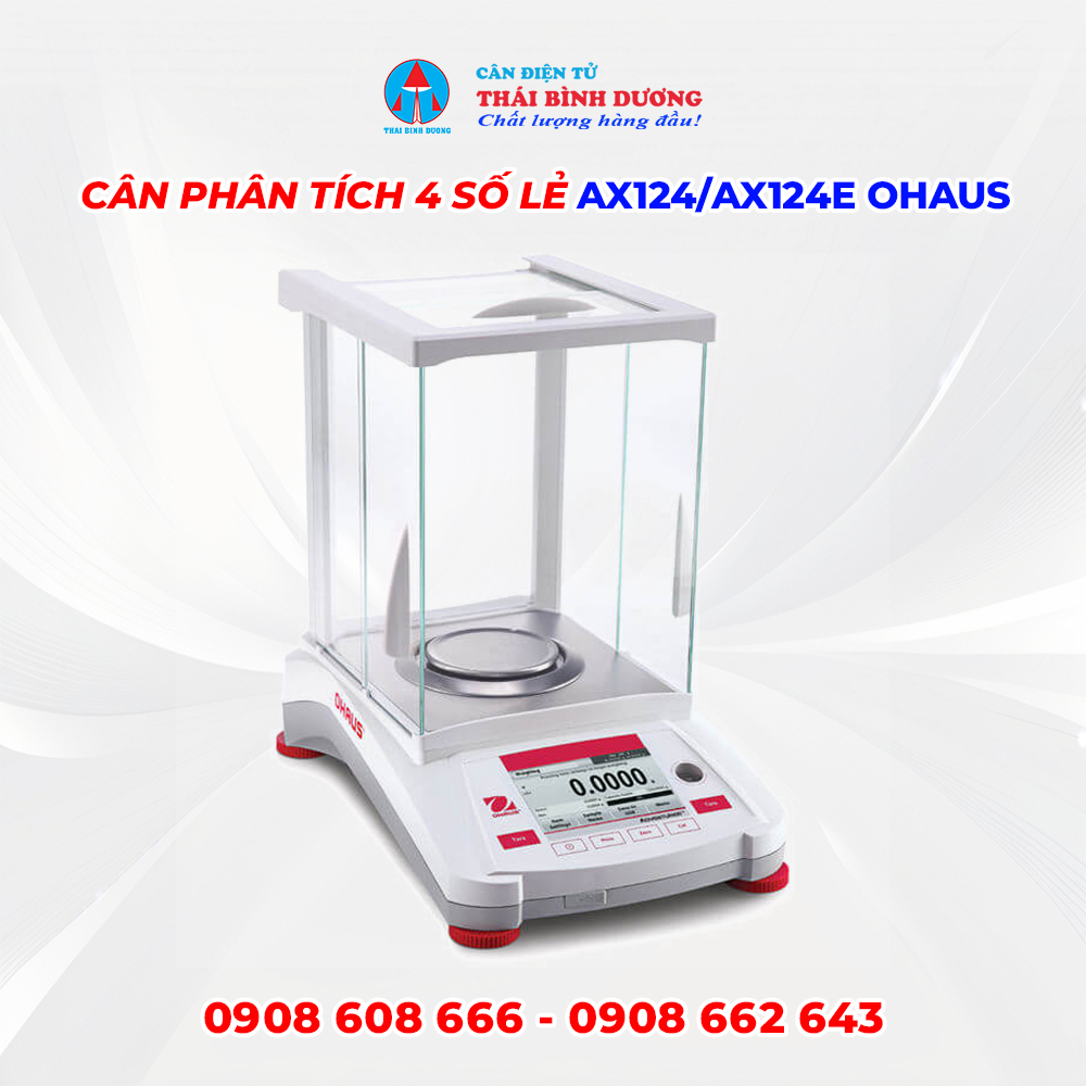 Cân Phân Tích 4 Số Lẻ AX124/AX124E OHAUS