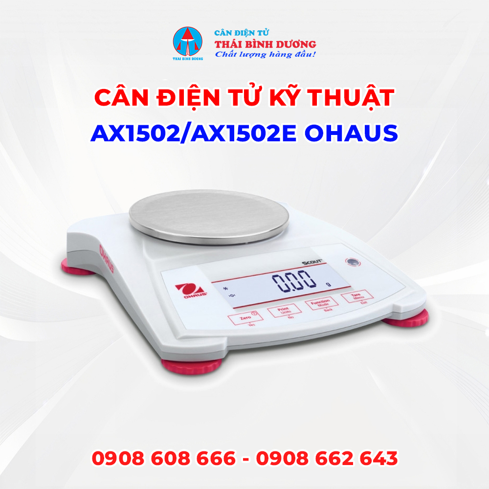 Cân Điện Tử Kỹ Thuật AX1502/AX1502E Ohaus