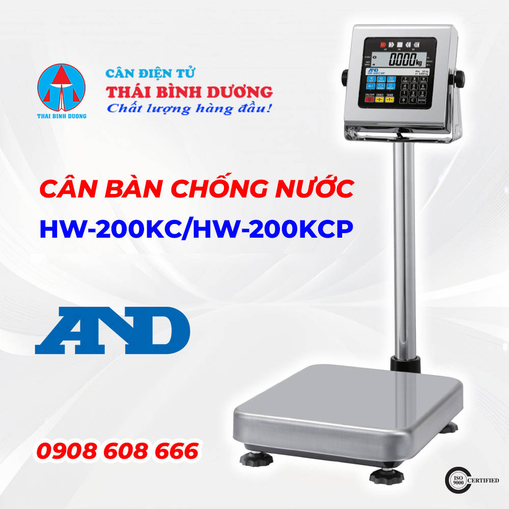 Cân Bàn Chống Nước HW-200KC/HW-200KCP AND